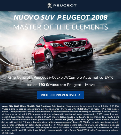 Peugeot 2008: richiedi un preventivo